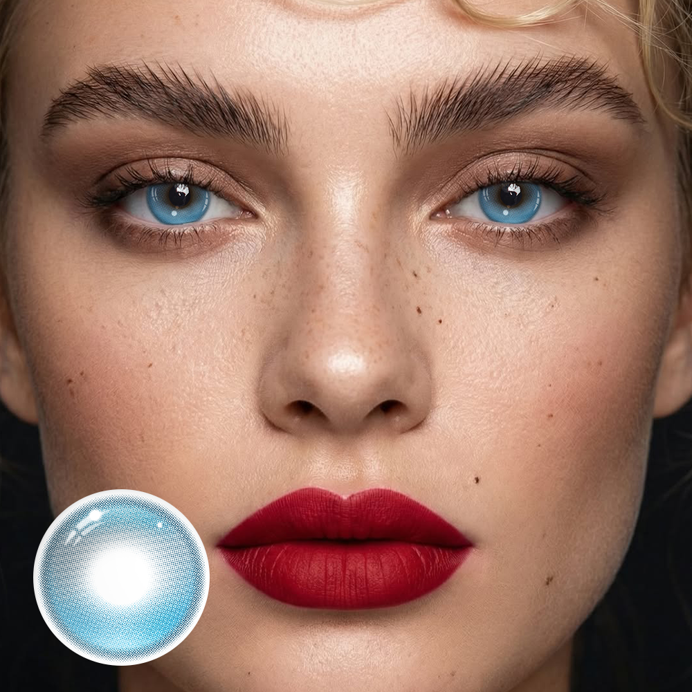 Yara Flowing Madien Blue Coloured Contact Lenses